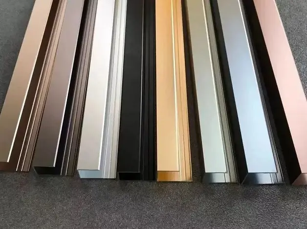 Aluminum alloy edge banding strips for modern furniture design