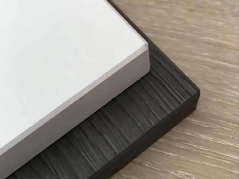 Glue-free furniture edge finish achieved by laser edge banding