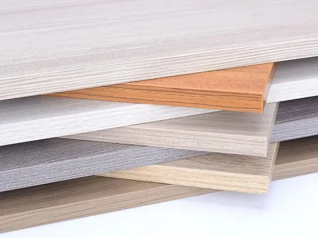Close-up of furniture edge banding showing smooth and durable finish